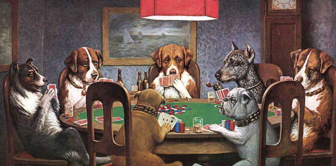 معنی تابلو معروف پوکر بازی سگ ها چیست؟
